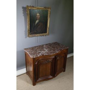 Curved Oak Sideboard