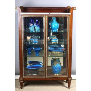 Mahogany Display Case, Late 19th Century