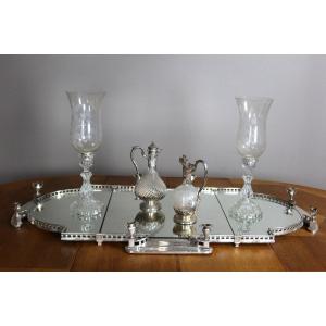 Large 19th Century Silver Metal Table Centrepiece