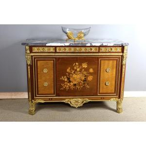 Louis XV-louis XVI Transition Style Marquetry Buffet