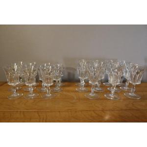 Baccarat Crystal Glasses 22 Pieces