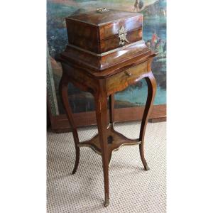 Jewelry Box On Its Table 19th Century