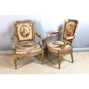 Pair Of Louis XVI Armchairs