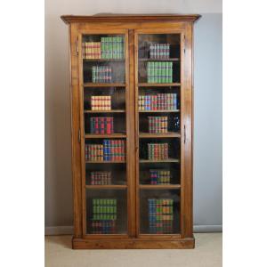 19th Century Walnut Library 