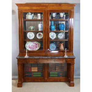 19th Century Display Case Library With Pilasters 