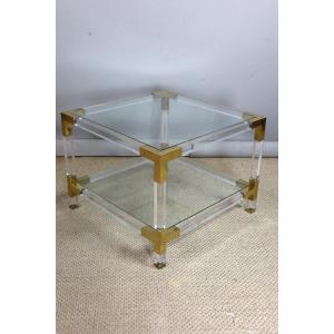 Plexiglass Side Table For Living Room