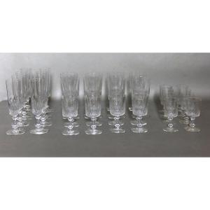32-piece Cut Crystal Glassware Set.