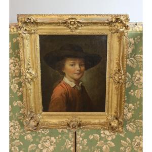 Portrait Of The Child With The Hat, 19th Century