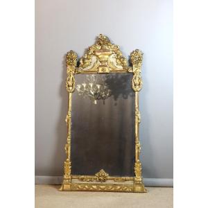Large Giltwood Mirror, Late 18th Century