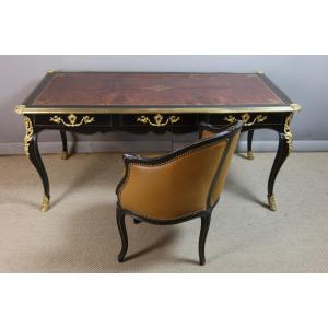 Louis XV Style Flat Desk, 19th Century