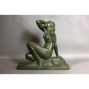 Art Deco Bronze Signed Jean Ortis (amedeo Gennarelli)