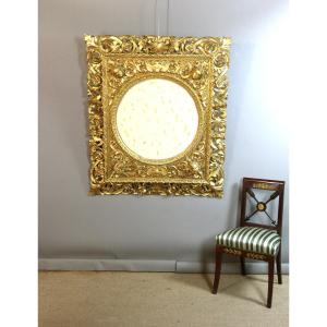 Large Carved And Gilded Wooden Frame