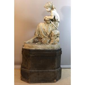 Large Plaster Cast From The Studio, Signed And Dated 1881