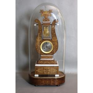 Large Charles X Lyre Clock With Its Globe