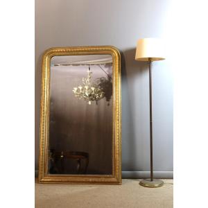 Large Louis Philippe Gilded Mirror