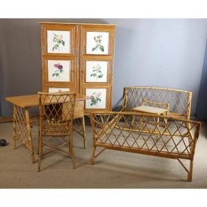 Five-piece Rattan Bedroom