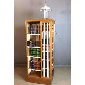 Large XXth Century Revolving Bookcase