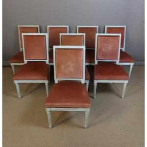 Suite Of Eight Louis XVI Style Chairs