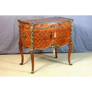 Combination Chest Of Drawers Forming A Dressing Table After A Model By Jean-françois Leleu