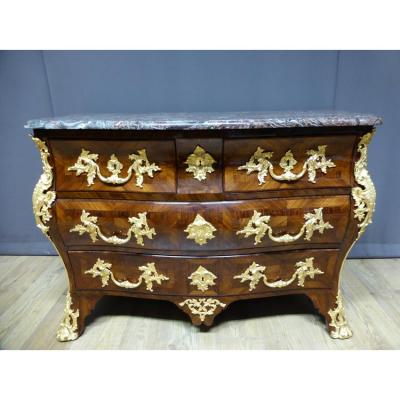 Commode Tombeau Louis XV Marquetry XVIII