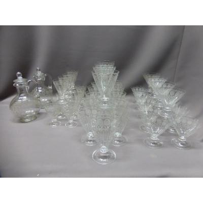 Crystal Glass Service 44 Pieces