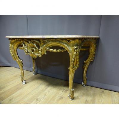 Console Louis XV Golden Wood