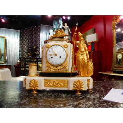 Louis XVI Clock A La Minerve