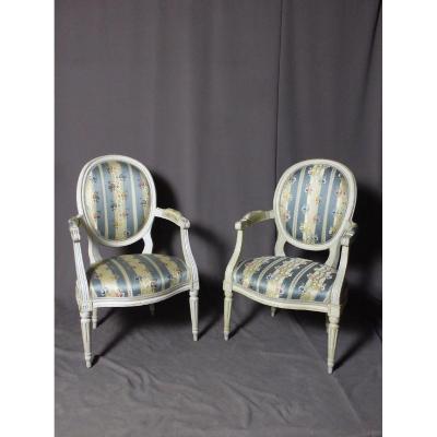 Pair Of Louis XVI Armchairs
