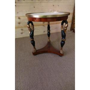 Empire Pedestal Table With Swan Necks