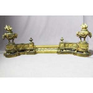 Front Of Fireplace In Gilt Bronze
