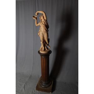 Terracotta Sculpture Signed Jonchery