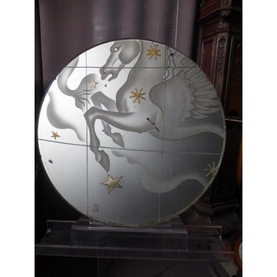 Verre Gravé Signé Pierre Dumas