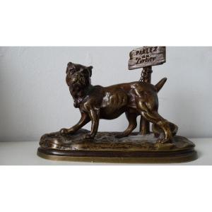 "talk To The Doorman", Bronze By Charles Valton