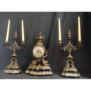 Bronze Fireplace Surround With Dolphin Motif