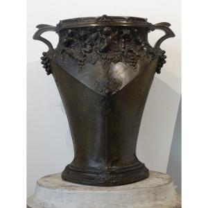 Bronze Umbrella Stand By Jules Jouant