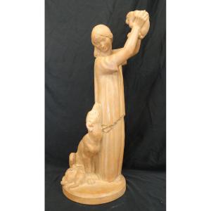 "teasing", Terracotta By Albert-marius Patrisse