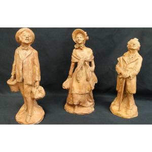 Terracotta Figures, Proofs By Honoré Daumier 