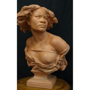 "why Be Born A Slave?" Terracotta Sculpture By Jb Carpeaux, Published By Susse