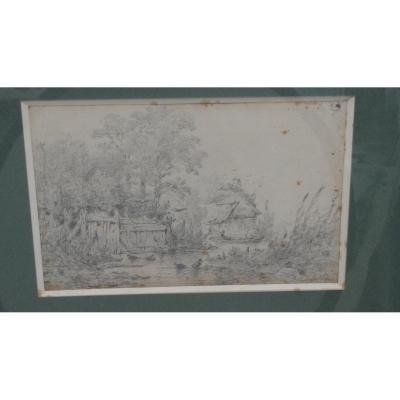 "duck Pond And Fisherman"