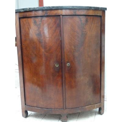 Corner Curved Mahogany 19th Time