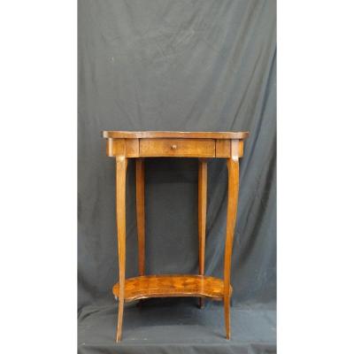 Marquetry Kidney Table