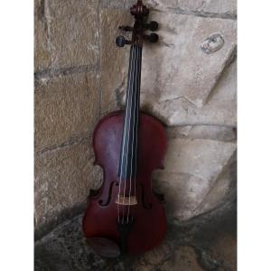 Mirecourt Violin, 20th Century Stradivarius Model, Crackled Varnish - Musical Instrument