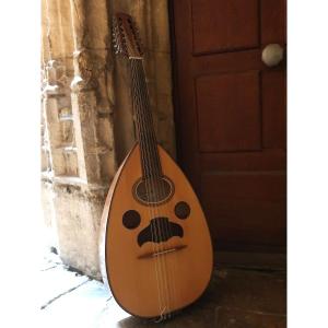 Flat-bottomed Oud Made By The Luthier Patenotte (mirecourt) - Late 20th Century. Musical Instruments