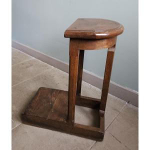 18th Century Cantor's Stool In Oak Church Choir