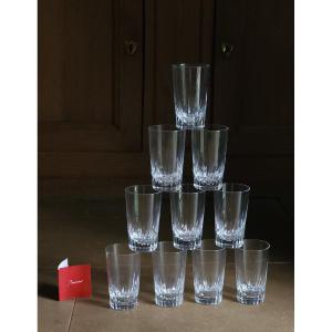 Baccarat 10 High Baccarat Crystal Glasses For Orangeade Or Whisky 13 Cm