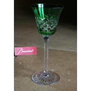 Baccarat Large Stemmed Glass Roemer Model Burgos Cut 19.5 Cm