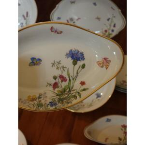 41-piece Limoges Raynaud Porcelain Service In Baccarat, Lyon 