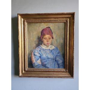 Krugell Lisa Born In Strasbourg Oil Painting Portrait Boy Achim Ibrahimovic 
