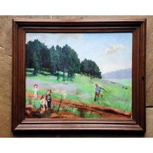 Jules Schneider 1884-1920 Champigneulles Lorrain Nancy Houdemont Hst 1911