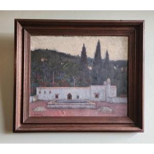 Paul Elie Dubois (1886-1949), Algiers School, Terrace, Villa Abd El Tif, Algiers, 1922, Orientalist